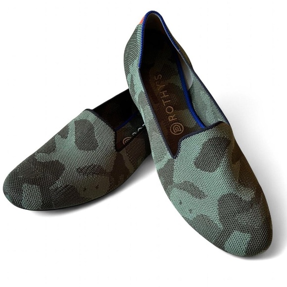 Rothy’s The Loafer Olive Camo | Women’s 10.5 | Eco-Friendly, Sporty, Washable - Picture 7 of 8